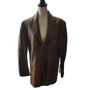 BGSD Leather Blazer Jacket